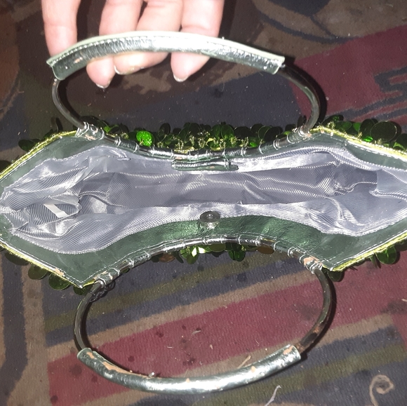 Green sequin bag - Picture 4 of 4